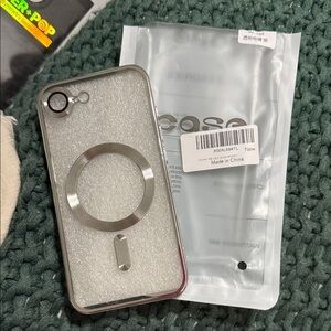 Clear Protective Phone Case with Ring Stand Apple iPhone 16E